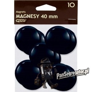 Magnesy 40mm czarne (10szt.) 130-1700 GRAND