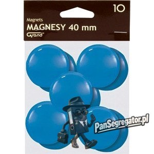 Magnesy 40mm niebieskie (10szt.) 130-1702 GRAND