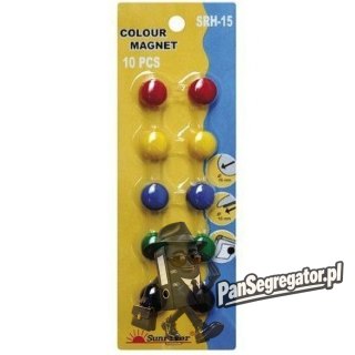 Magnesy ARGO kolorowe WF-15 opakowanie 10sztuk SRH-15