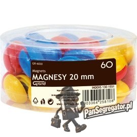 Magnesy GR-6020 20mm 60szt. 130-1551