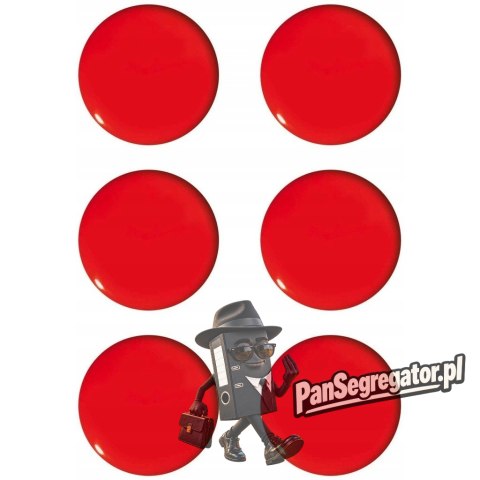 Magnesy do tablic 20mm czerwone (6szt.) GM400-C6 TETIS