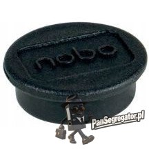 Magnesy do tablic 24mm, czarne (10szt.) 1915291 NOBO