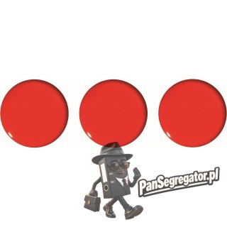 Magnesy do tablic 50mm czerwone (3szt.) GM304-PC3 TETIS