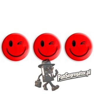 Magnesy do tablic czerwone buźki 50mm (3szt.) GM304-SC3 TETIS