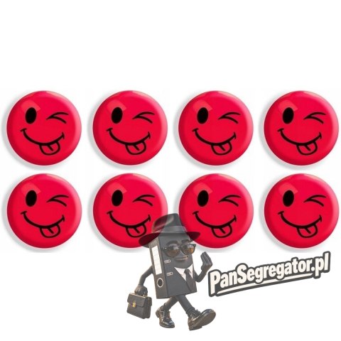 Magnesy do tablic czerwone języczki 20mm/8 GM300-TC8 TETIS