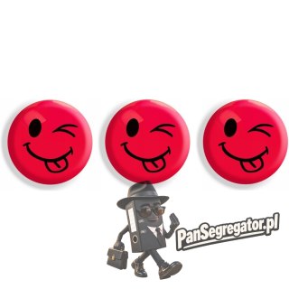 Magnesy do tablic czerwone języki 50mm (3szt.) GM304-TC3 TETIS