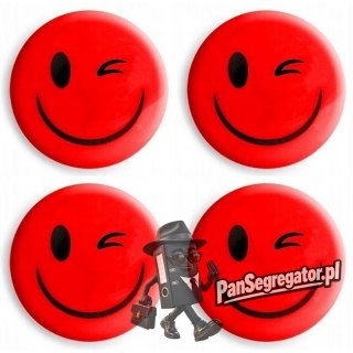 Magnesy do tablic czerwone uśmiechy 40mm (4szt.) GM303-SC4 TETIS
