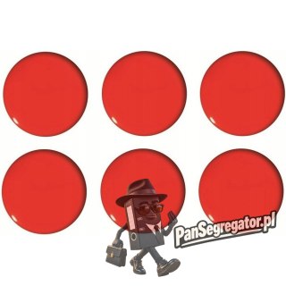 Magnesy do tablic czerwone wypukłe 30mm (6szt.) GM301-PC6 TETIS