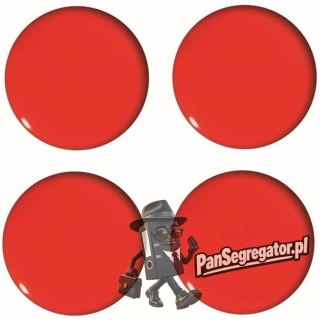 Magnesy do tablic czerwone wypukłe 40mm (4szt.) GM303-PC4 TETIS