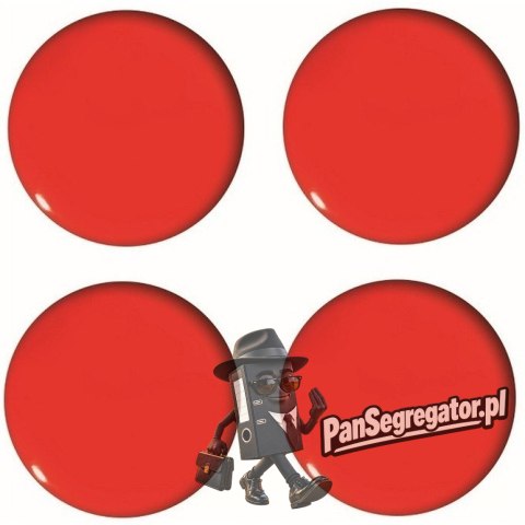 Magnesy do tablic czerwone wypukłe 40mm (4szt.) GM303-PC4 TETIS