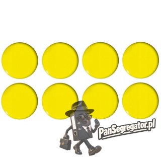 Magnesy do tablic żółte wypukłe 20mm (8szt.) GM300-PY8 TETIS