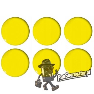 Magnesy do tablic żółte wypukłe 30mm (6szt.) GM301-PY6 TETIS