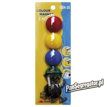 Magnesy kolorowe WF-30 opakowanie 5 sztuk SRH-30 ARGO