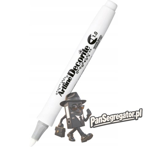 Marker dekoracyjny DECORITE 1mm biały ARTLINE AR-033 TOMA