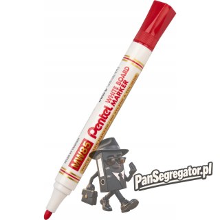 Marker do tablic MW85-B czerwony okrągła końcówka dł.linii 250m PENTEL