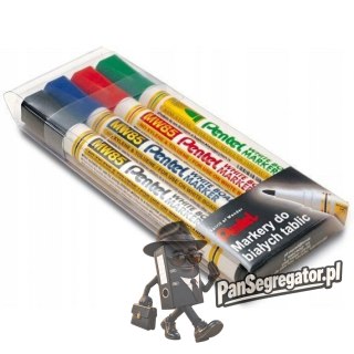 Marker do tablic PENTEL komplet 4szt MW85-4W