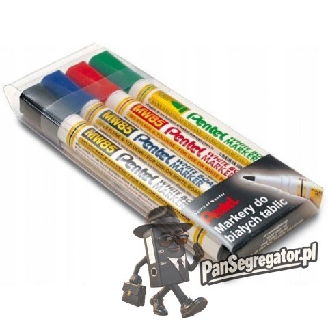 Marker do tablic PENTEL komplet 4szt MW85-4W