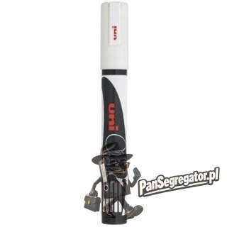 Marker kredowy UNI PWE-5M 1.8mm-2.5mm biały UNPWE5M/DBI