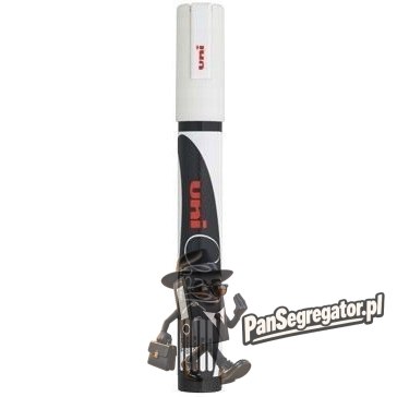 Marker kredowy UNI PWE-5M 1.8mm-2.5mm biały UNPWE5M/DBI