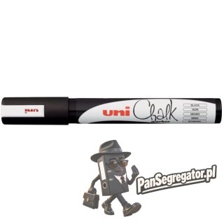Marker kredowy UNI PWE-5M 1.8mm-2.5mm czarny UNPWE5M/DCA