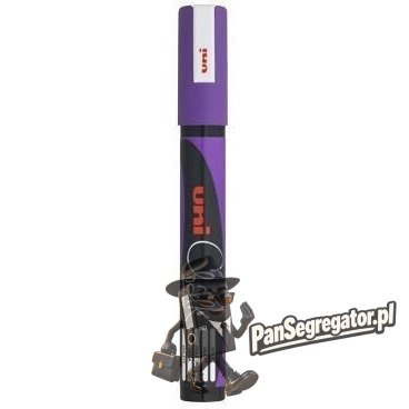 Marker kredowy UNI PWE-5M 1.8mm-2,5mm fioletowy UNPWE5M/DFI