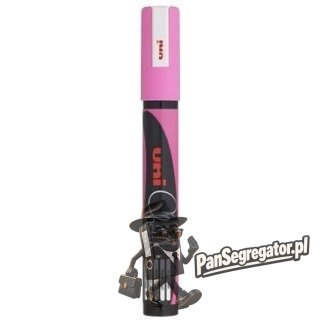 Marker kredowy UNI PWE-5M 1.8mm-2.5mm różowy UNPWE5M/DRO