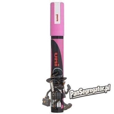 Marker kredowy UNI PWE-5M 1.8mm-2.5mm różowy UNPWE5M/DRO