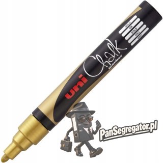 Marker kredowy UNI PWE-5M 1.8mm-2.5mm złoty UNPWE5M/DZL