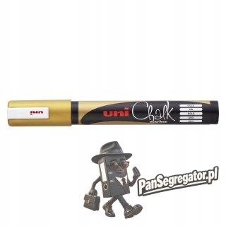 Marker kredowy UNI PWE-5M 1.8mm-2.5mm złoty UNPWE5M/DZL