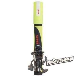 Marker kredowy UNI PWE-5M 1.8mm-2.5mm żółty UNPWE5M/DZO