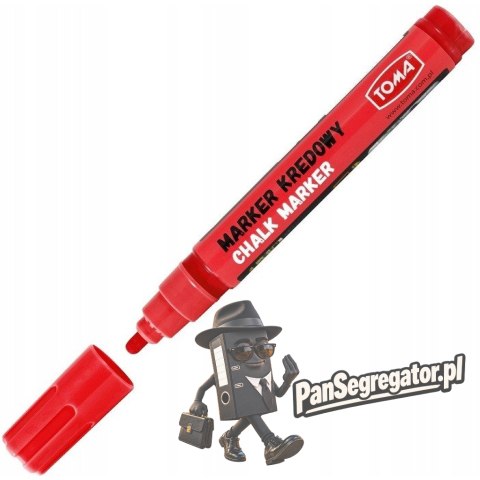 Marker kredowy końcówka 4.5mm czerwony TO-292 22 TOMA