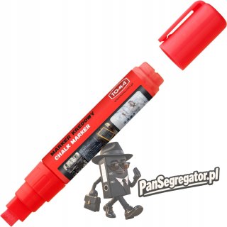 Marker kredowy końcówka 8x5mm czerwony TO-291 22 TOMA