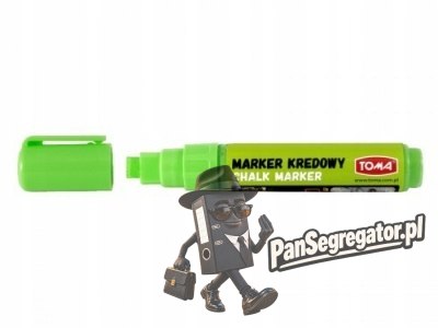 Marker kredowy końcówka 8x5mm zielony TO-291 42 TOMA