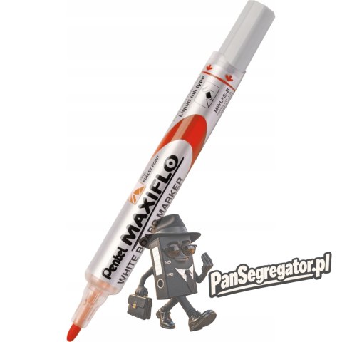 Marker suchościeralny MWL5S-B czerwony PENTEL MAXIFLO(z tłoczkiem)
