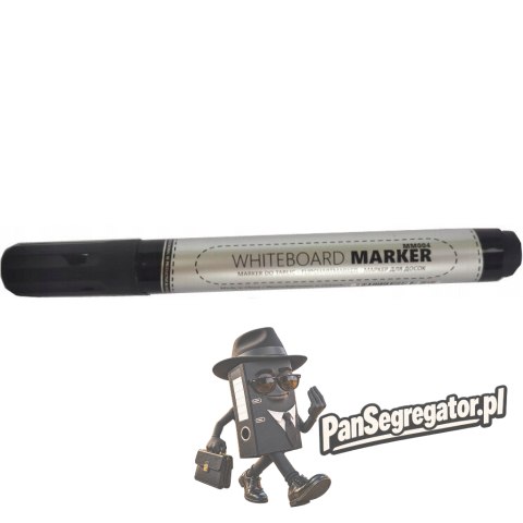 Marker suchościeralny czarny MEMOBE okrągła końcówka MM004-02