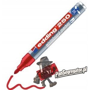 Marker suchościeralny okrągły czerwony 1,5-3mm 250/002/CZ EDDING