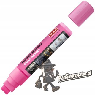 Markery kredowe końcówka 15x8mm różowe TO-290 82 TOMA