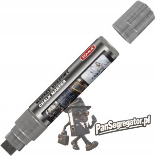Markery kredowe końcówka 15x8mm-srebrny TOMA
