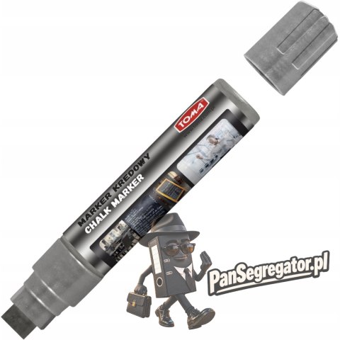 Markery kredowe końcówka 15x8mm-srebrny TOMA