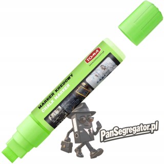 Markery kredowe końcówka 15x8mm zielone TO-290 42 TOMA