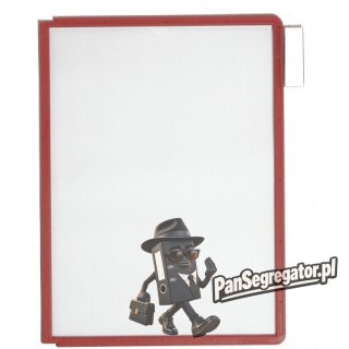 Panel informacyjny A4 (5 sztuk) czerwony (ramka) 560603 SHERPA DURABLE