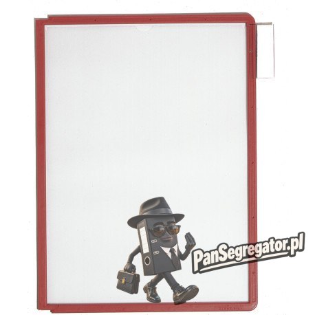 Panel informacyjny A4 (5 sztuk) czerwony (ramka) 560603 SHERPA DURABLE