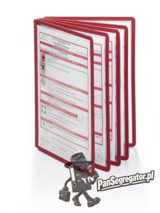 Panel informacyjny A4 (5 sztuk) czerwony (ramka) 560603 SHERPA DURABLE