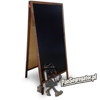 Potykacz kredowy 120x60cm czarny rama drewniana MTX060120.19.46.51 MEMOBE