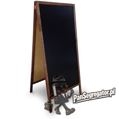 Potykacz kredowy 120x60cm czarny rama drewniana MTX060120.19.46.51 MEMOBE