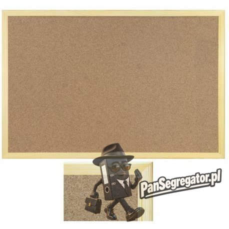 Tablica korkowa 80x60 r.drewniana WIELKOR