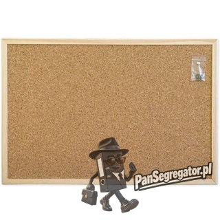 Tablica korkowa 90x60 r.drewniana WIELKOR
