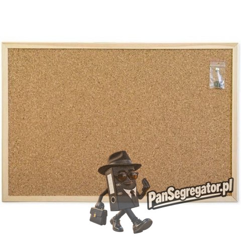 Tablica korkowa 90x60 r.drewniana WIELKOR