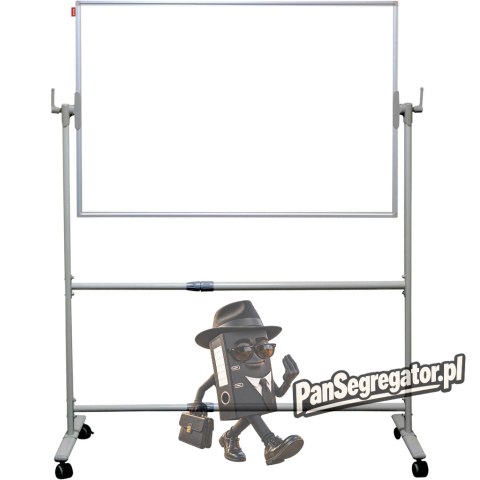 Tablica obrotowo-jezdna TELESCOPIC 180x120xh192cm dwustronnie suchościeralna-magnetyczna biała rama aluminiowa MTO18120 MEMOBE