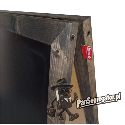Potykacz kredowy 90x50cm czarny rama drewniana MTX050090.19.47.51 MEMOBE